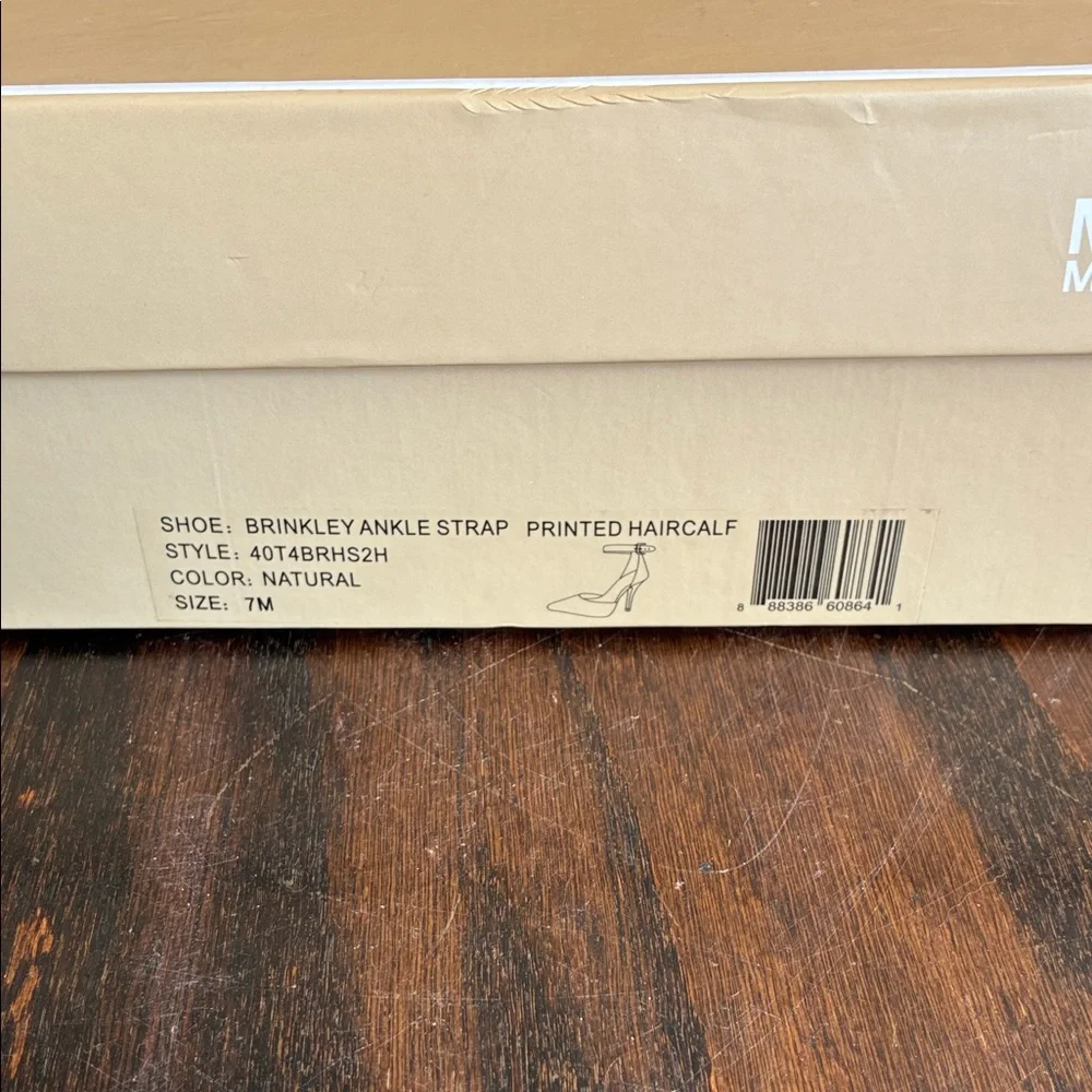 Michael Kors Leopard Print Pointed Toe Ankle-Strap Heels - Black/Leopard - Picture 6 of 6